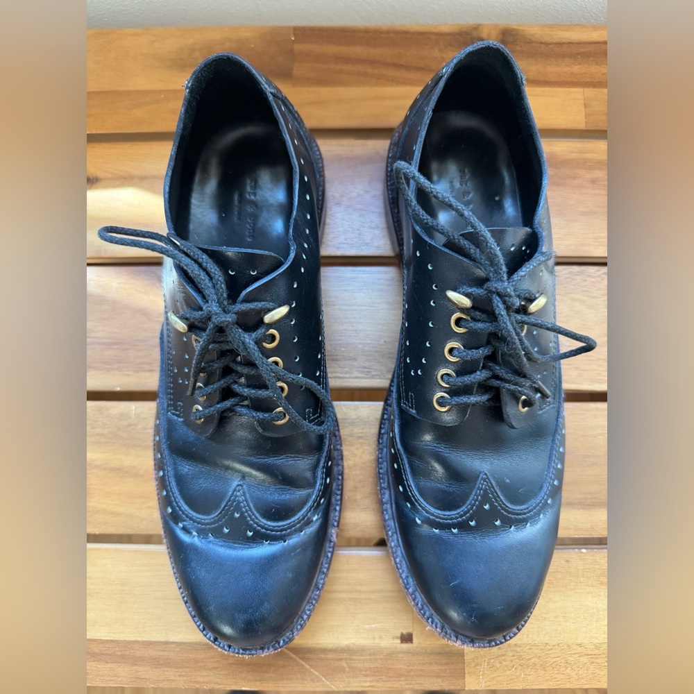 rag & bone lace up brogues - size 9 (39)